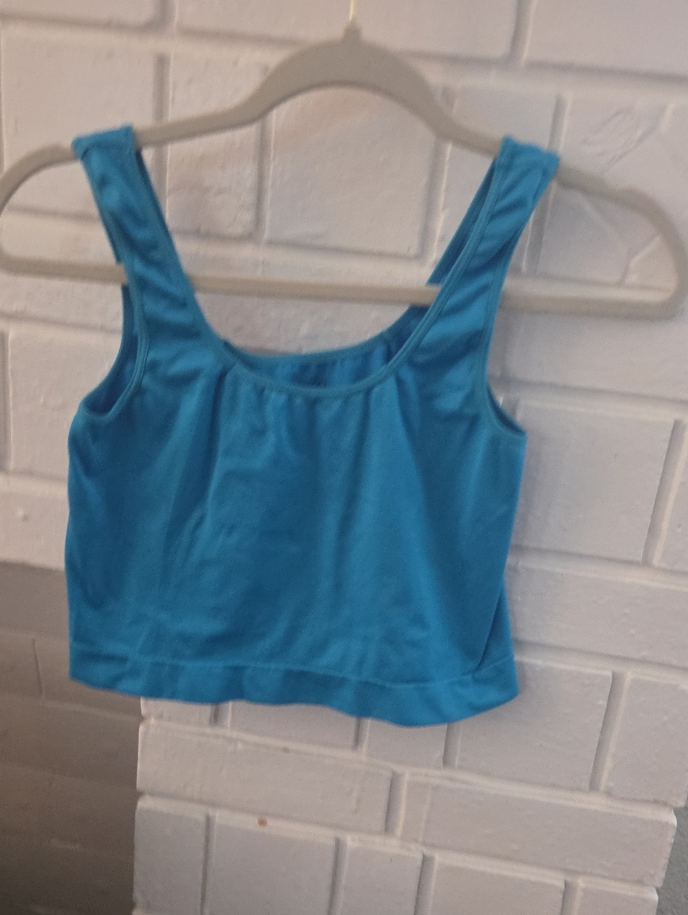 Rue21 Bright Blue Scoop Crop Tank